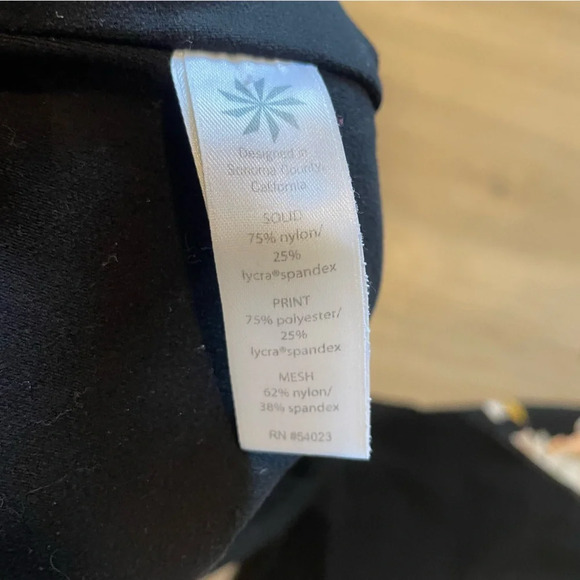 Athleta Powervita High Waist Blossom Intuition Floral Mesh Leggings 7/8 small - Picture 10 of 13